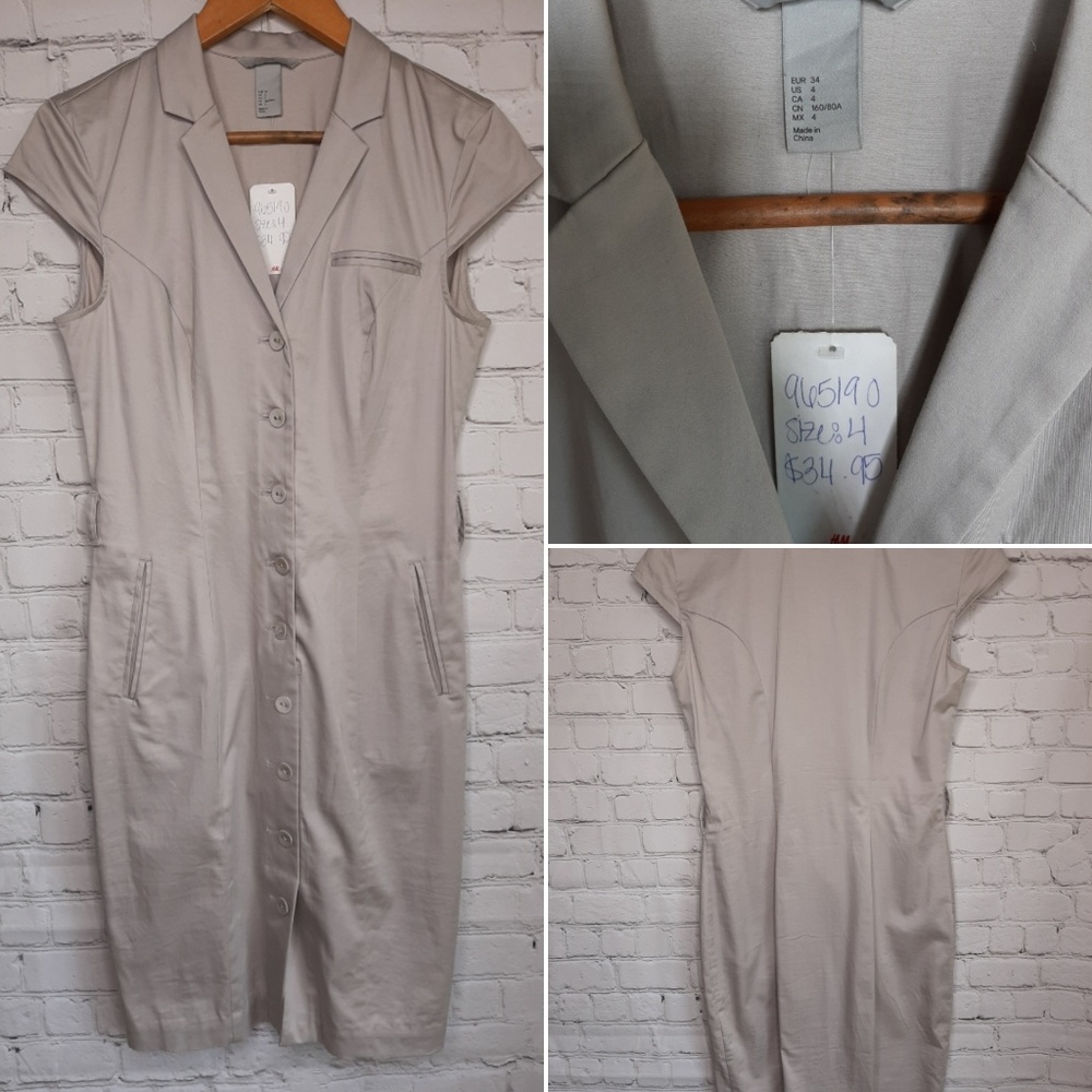 H&M knee length dress size 4 - Picture 1 of 5